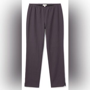 Eileen Fisher XS Gray Pull On Pants Elastic Waist Minimalist Stretch RN 78121